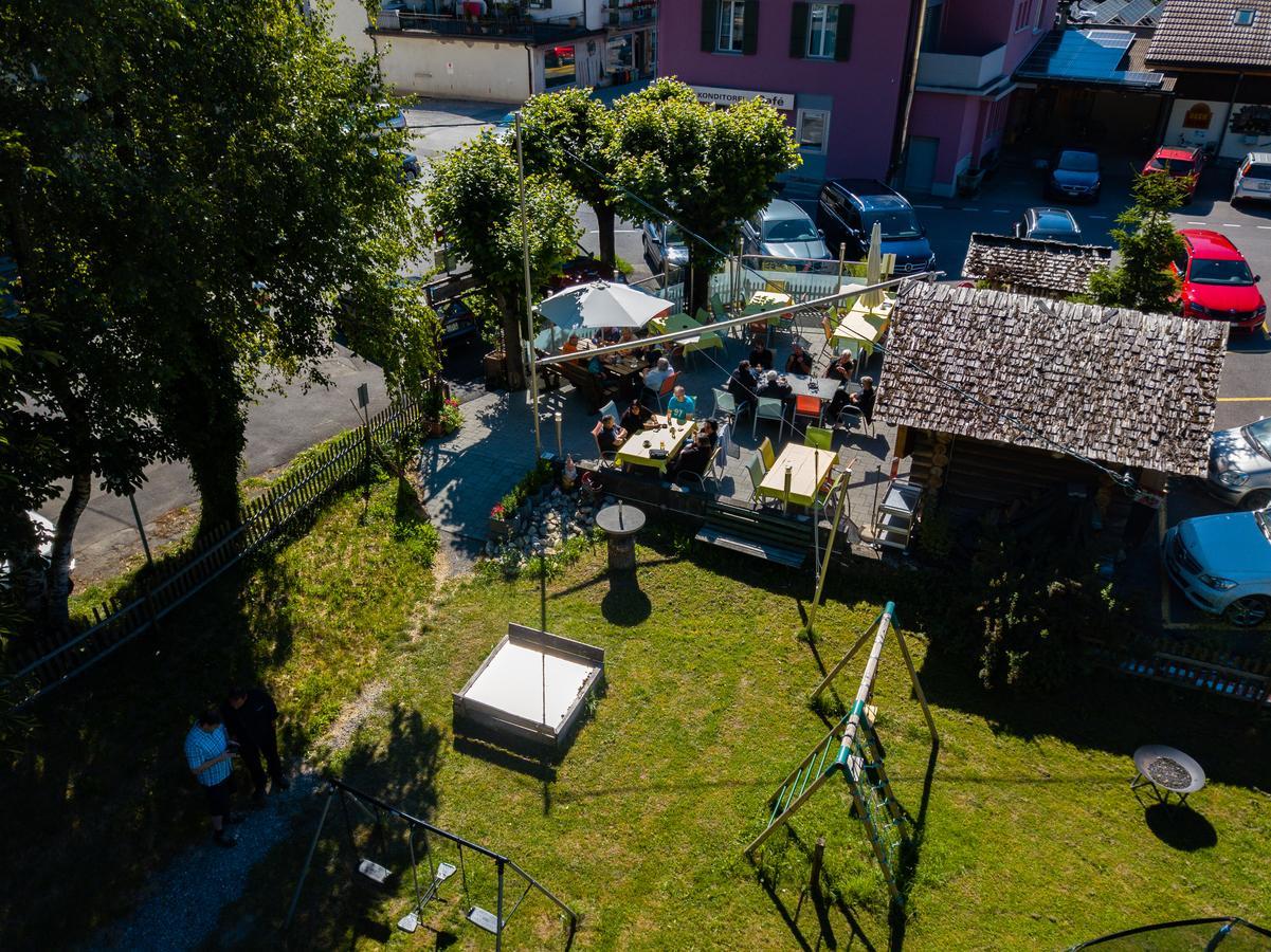 Hotel Restaurant Simplon Frutigen Exterior foto