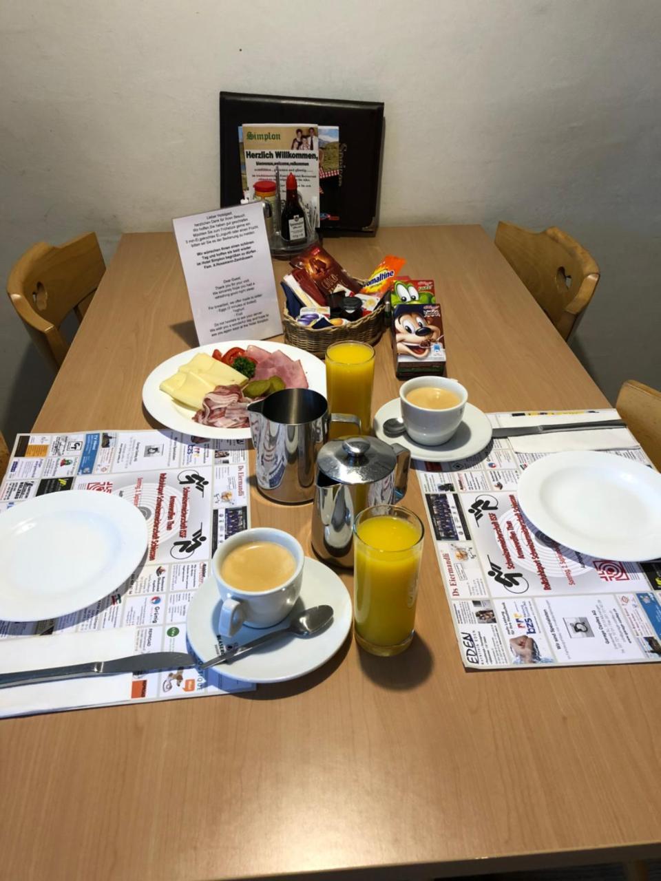 Hotel Restaurant Simplon Frutigen Exterior foto